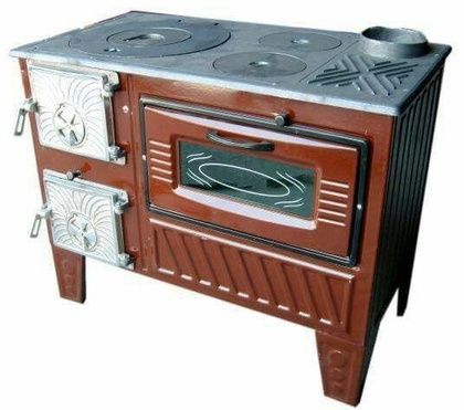 Отопительно-варочная печь МастерПечь ПВ-03 с духовым шкафом, 7.5 кВт в Алапаевске
