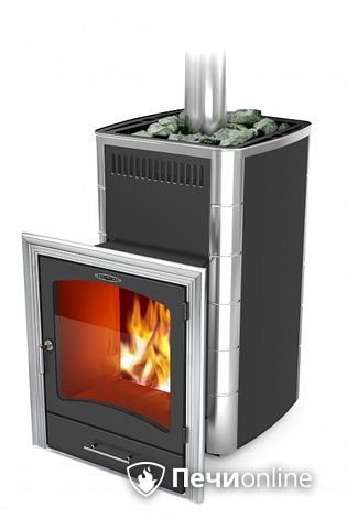 Дровяная банная печь TMF Калина II Inox БСЭ ТО антрацит НВ ПРН в Алапаевске