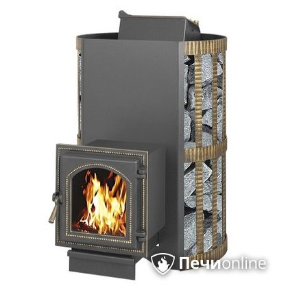 Дровяная банная печь Везувий Скиф с закрытой каменкой (270) в Алапаевске