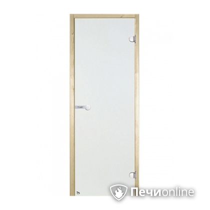 Дверь для бани Harvia Стеклянная дверь для сауны 7/19 коробка сосна сатин D71905М в Алапаевске